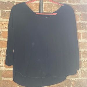 American Eagle black loose casual top